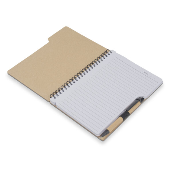 Caderno Ecológico Personalizado Papelão Reciclado com Caneta A5 37x13,8cm Foto