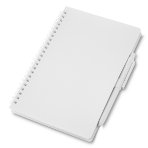 Caderno Personalizado PP Wire-o com Caneta A5 21x14cm