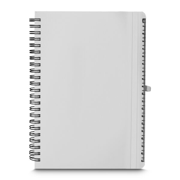 Caderno Personalizado PP Porta Caneta A5 21x15,4cm Branco
