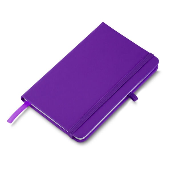 Caderno Personalizado PU Capa Dura Porta Caneta A5 21x14,5cm Roxo