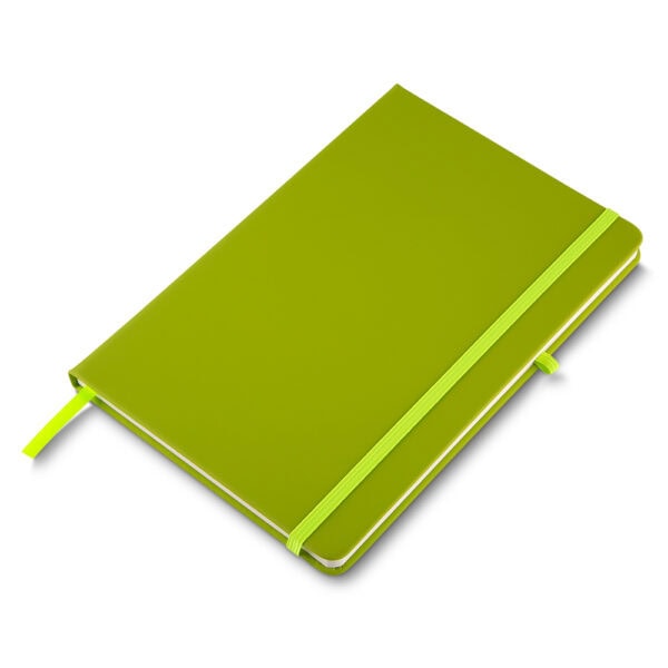Caderno Personalizado PU Capa Dura Porta Caneta A5 21x14,5cm Verde