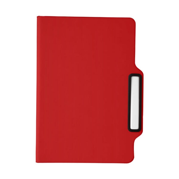 Caderno Personalizado PU Capa Dura A5 39,5x14cm Vermelho