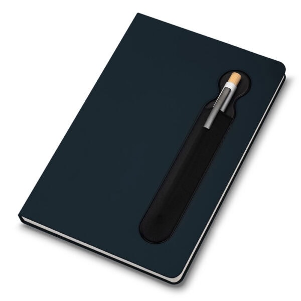 Caderno Personalizado PU Capa Dura Porta Caneta A5 21,5x14,5cm Foto