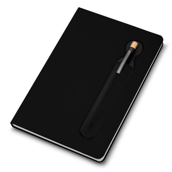 Caderno Personalizado PU Capa Dura Porta Caneta A5 21,5x14,5cm Foto