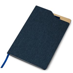 Caderno Ecológico Personalizado rPET Porta Caneta Capa Dura A5 21,3x14,5cm
