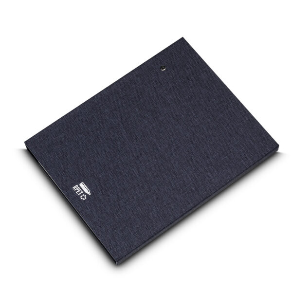 Caderno Ecológico Personalizado rPET e Bambu Porta Caneta A5 21x16cm Detalhe