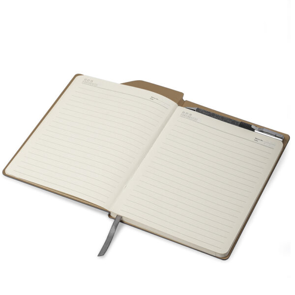 Caderno Ecológico Personalizado rPET Porta Caneta Capa Dura A5 21,3x14,5cm Foto