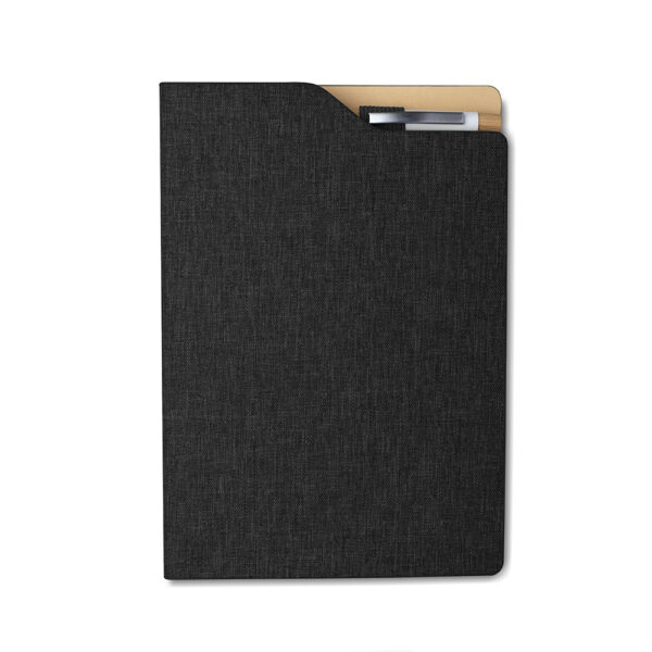 Caderno Ecológico Personalizado rPET Porta Caneta Capa Dura A5 21,3x14,5cm Foto