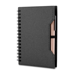Caderno Ecológico Personalizado Papelão Reciclado com Caneta A6 14,5x11cm