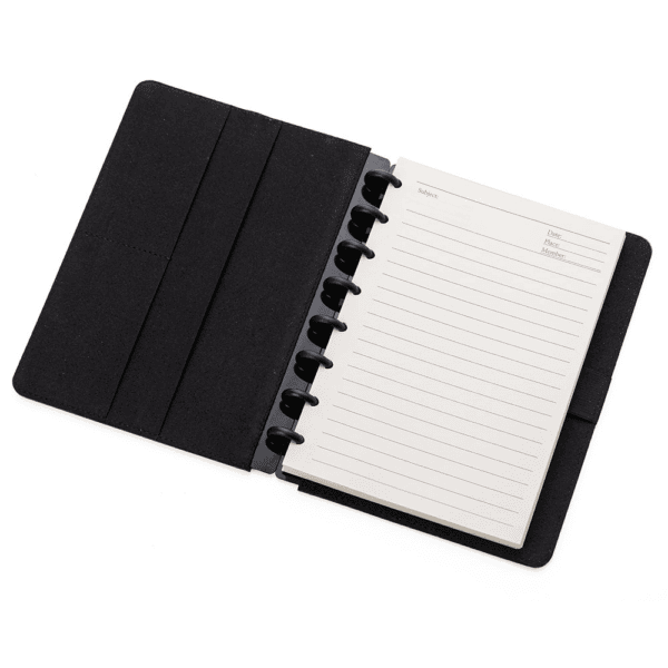 Caderno Personalizado PU Capa Dura Porta Caneta B5 22,3x18cm Foto