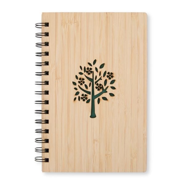 Caderno Ecológico Personalizado Bambu 21x14,6cm
