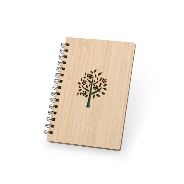 Caderno Ecológico Personalizado Bambu 21x14,6cm Detalhe