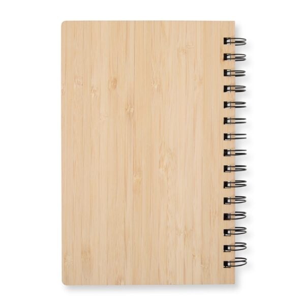 Caderno Ecológico Personalizado Bambu 21x14,6cm Detalhe
