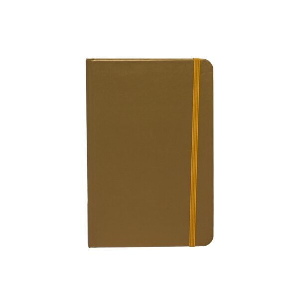 Caderno Personalizado Couchê Capa Dura 21x14cm Dourado