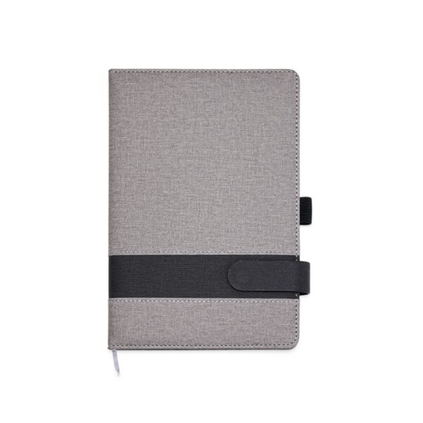 Caderno Personalizado Porta Caneta 21,2x14,4cm Cinza