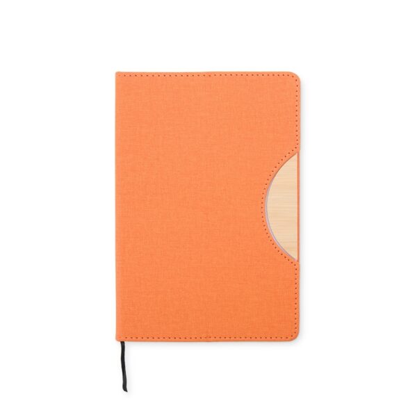 Caderno Personalizado Suporte Celular 21x14,3cm Laranja