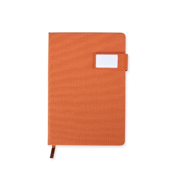 Caderno Personalizado Couro Sintético Capa Dura 21x15cm Marrom