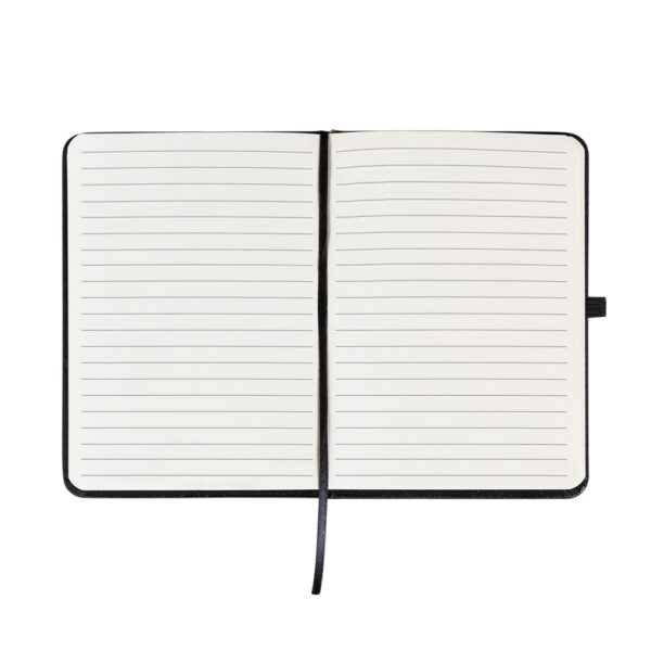 Caderno Personalizado Emborrachado Porta Caneta 17,6x12,8cm Detalhe
