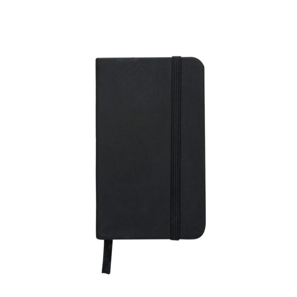 Caderno Personalizado Emborrachado 12,8x7,7cm Preto