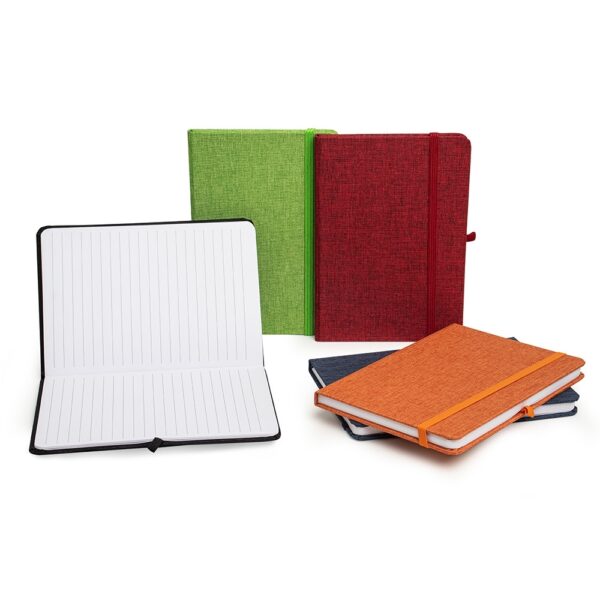 Caderno Personalizado Linho Porta Caneta 17,5x12,4cm Detalhe