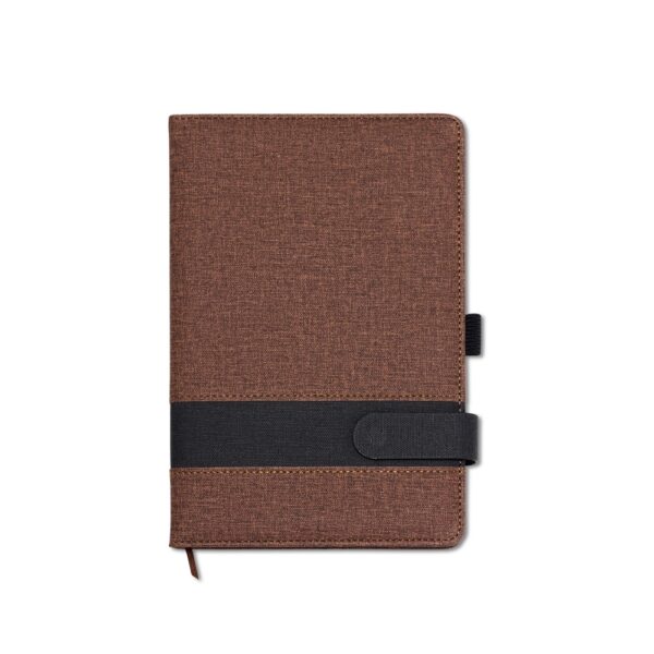 Caderno Personalizado Porta Caneta 21,2x14,4cm Marrom