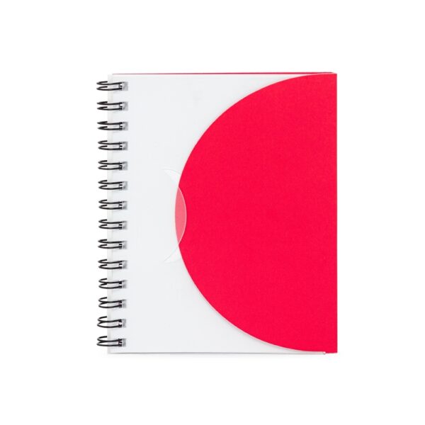 Caderno Personalizado Plástico Wire-o 18x15,1cm Vermelho