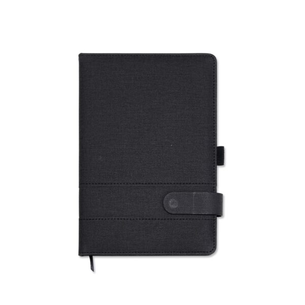 Caderno Personalizado Porta Caneta 21,2x14,4cm Preto