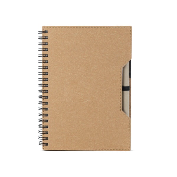 Caderno Ecológico Personalizado Papelão Reciclado com Caneta 18,9x14,3cm Foto