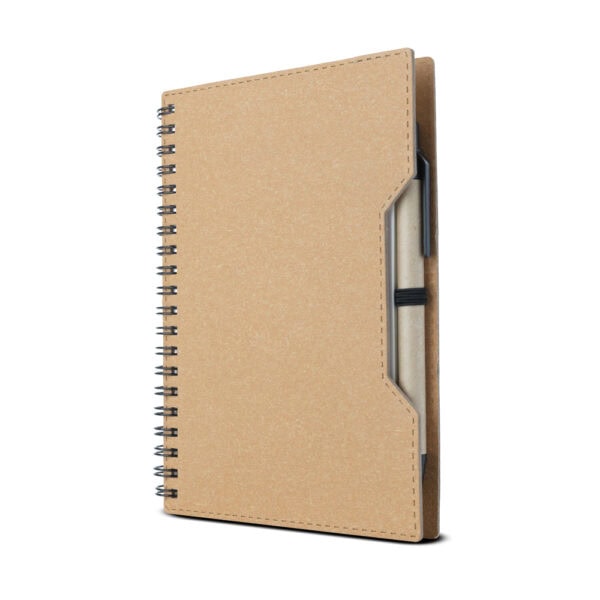 Caderno Ecológico Personalizado Papelão Reciclado com Caneta 18,9x14,3cm Foto