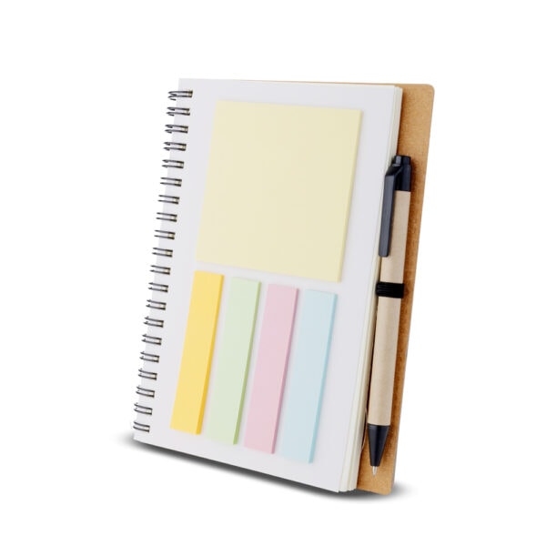 Caderno Ecológico Personalizado Papelão Reciclado com Caneta 18,9x14,3cm Foto