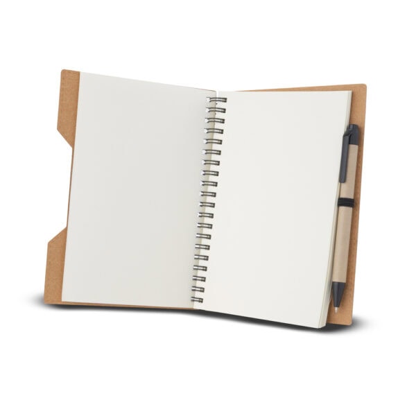 Caderno Ecológico Personalizado Papelão Reciclado com Caneta 18,9x14,3cm Foto