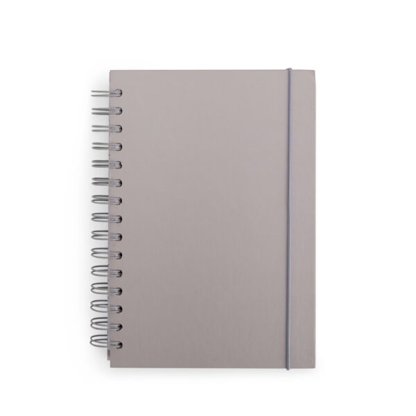 Caderno Personalizado Couchê Wire-o 21,1x16cm Cinza