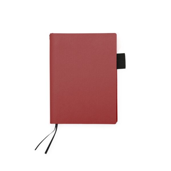 Caderno Personalizado Couro Sintético Capa Flexível Porta Caneta 14,7x10,9cm Ver