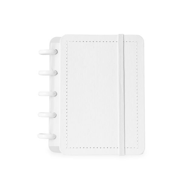 Caderno Personalizado Disco Percalux Capa Dura 14,3x12,5cm Branco
