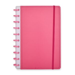 Caderno Personalizado Disco Plástico Capa Dura 26x26cm