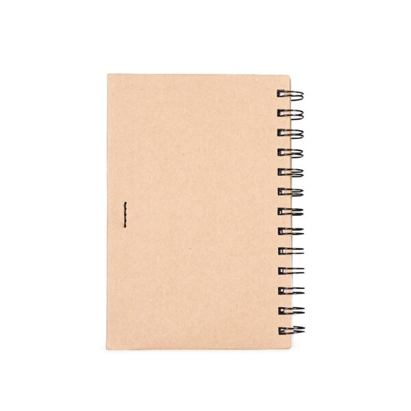 Caderno Ecológico Personalizado Kraft com Caneta com Autoadesivos 17,5x12,5cm De