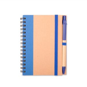 Caderno Ecológico Personalizado Kraft com Caneta 14,4x11cm