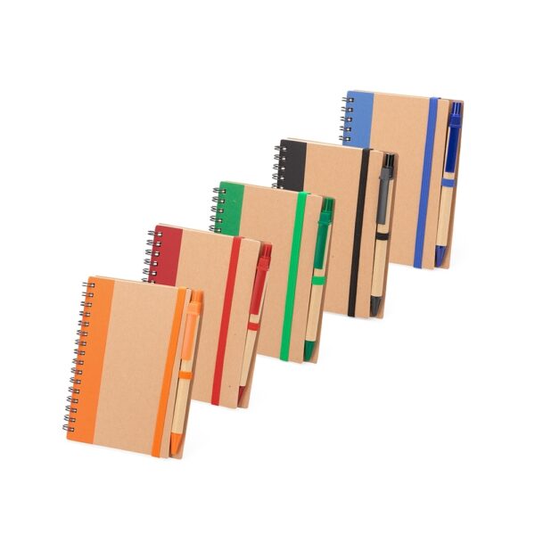 Caderno Ecológico Personalizado Kraft com Caneta 14,4x11cm Detalhe
