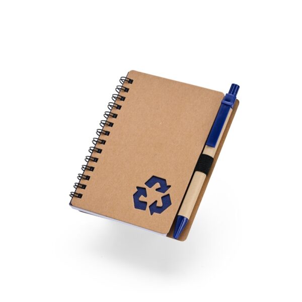 Caderno Ecológico Personalizado com Caneta Capa Dura 14x10,5cm Detalhe