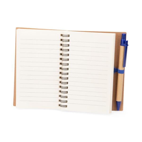 Caderno Ecológico Personalizado Kraft com Caneta 14,4x11cm Detalhe