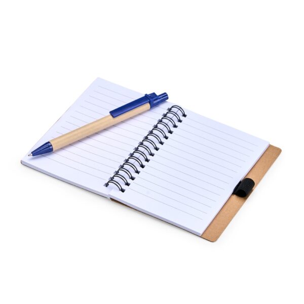 Caderno Ecológico Personalizado com Caneta Capa Dura 14x10,5cm Detalhe