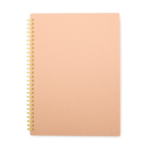 Caderno Ecológico Personalizado Kraft 25,5x19cm Amarelo