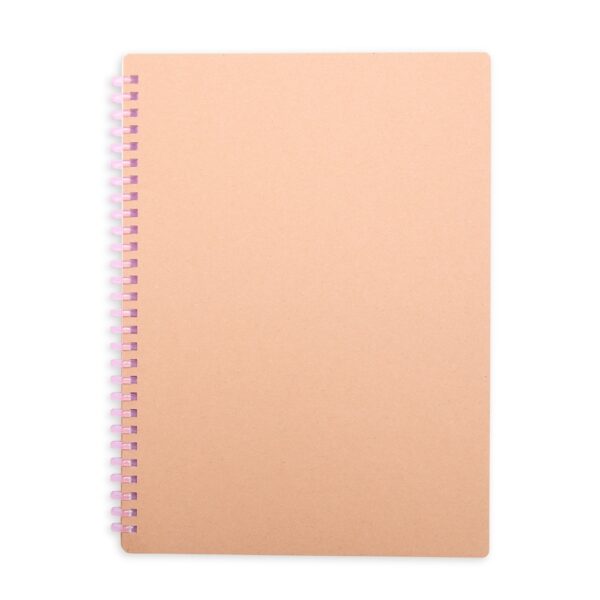 Caderno Ecológico Personalizado Kraft 25,5x19cm Roxo