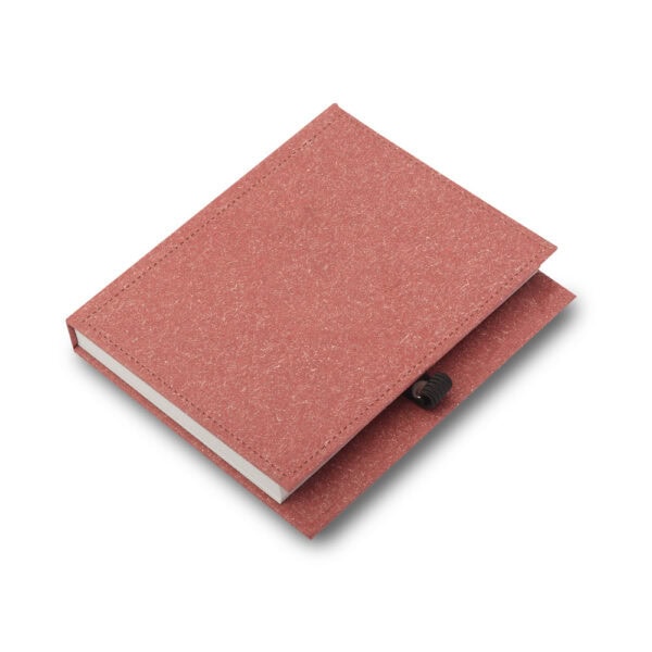 Bloco de Notas Personalizado Capa Dura Mini com Caneta 13,5×11,5cm Vermelho