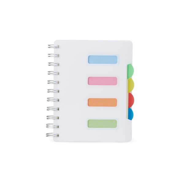 Caderno Personalizado Plástico Wire-o 14,5x12,3cm Branco