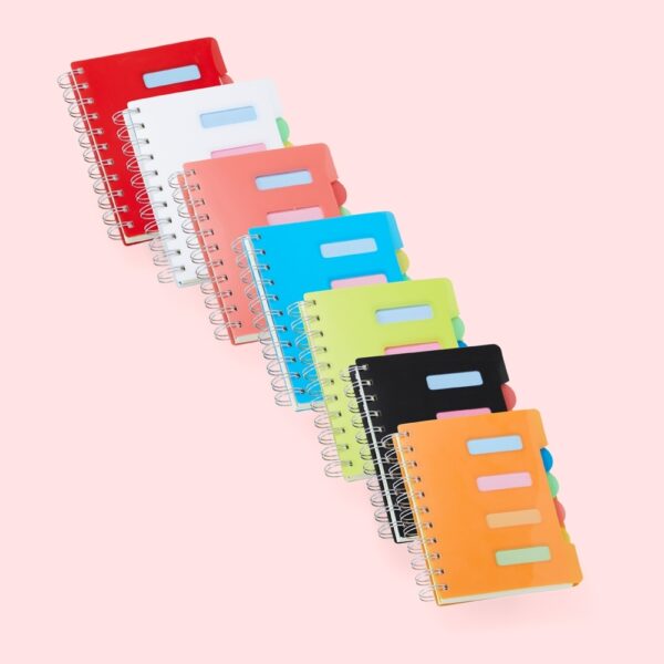 Caderno Personalizado Plástico Wire-o 14,5x12,3cm Detalhe