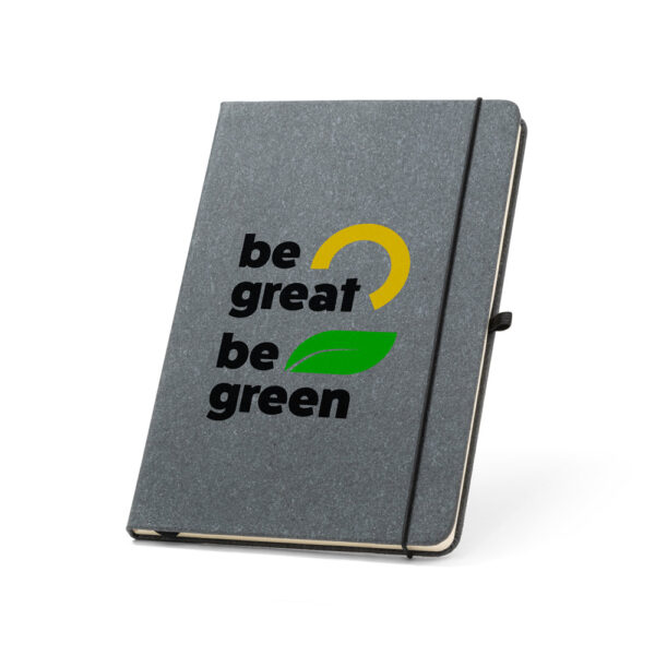 Caderno Ecológico Personalizado Reciclado Capa Dura 21x14cm Gravação