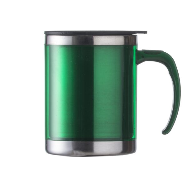 Caneca corporativa verde acrílico 400ml com logo