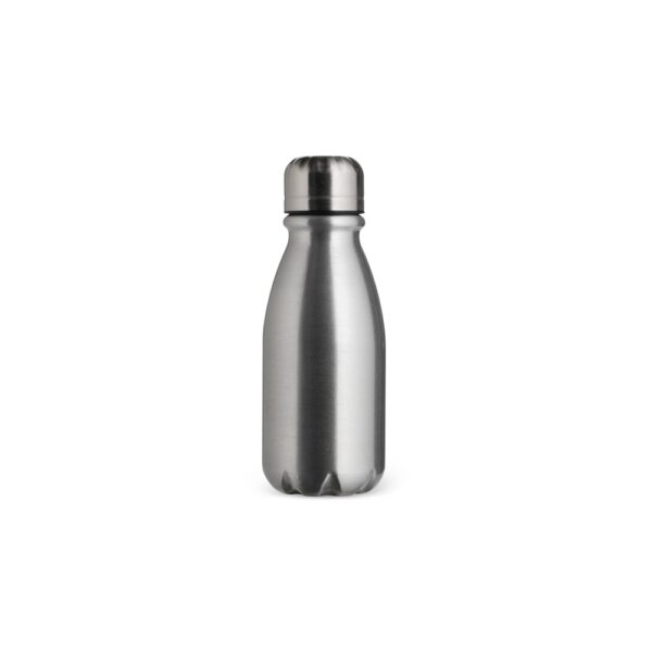 Garrafa alumínio prata brinde empresarial 400ml UV digital
