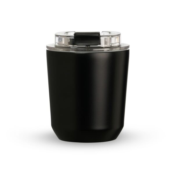 Copo térmico preto com logomarca UV digital 280ml
